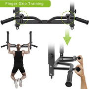 SELEWARE Heavy Duty Welded Pull Up Bar, Versatile Doorway Wall Mount, Joist Mounted, and Ceiling Mounted Chin Up Bars, Thick Metal Sturdy Construction for Full Body Workouts Support 500 lbs