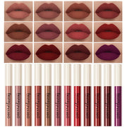 QiBest 7Pcs Matte Liquid Lipstick + 1Pcs Lip Plumper Makeup Set Kit, Pigmented Long Lasting Lip Gloss Set, Velvet Waterproof Halloween Lip Makeup Valentine's Gift Sets for Girls and Women