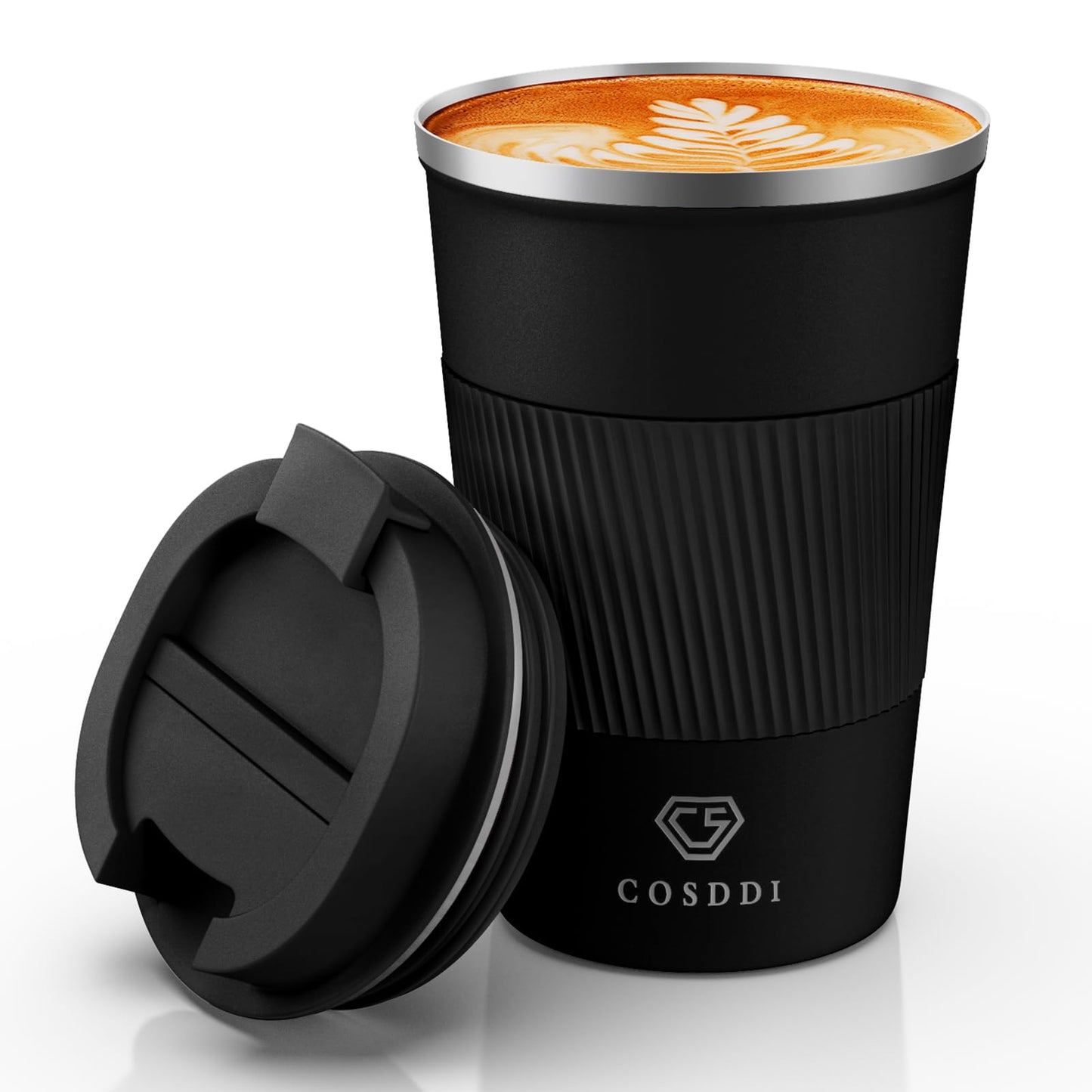 12 oz Stainless Steel Vacuum Insulated Tumbler - Coffee Travel Mug Spill Proof with Lid - Thermos Cup for Keep Hot/Ice Coffee,Tea and Beer (Green)