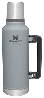 Stanley Classic Legendary Vacuum Bottle 2.0 qt | Wide Mouth with Leakproof Cup Lid | Keep Drinks Hot or Cold | Packable for Travel | Insulated Stainless Steel Thermos | BPA-Free | Hammertone Green