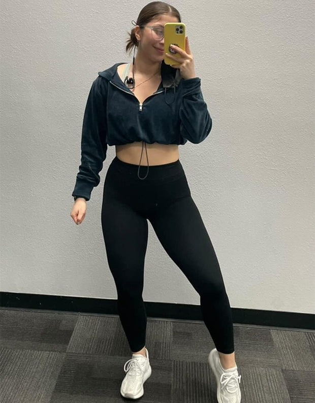 Women's Yoga Pants 7/8 High Waisted Workout Yoga Leggings for Women Butt Lifting Tummy Control Booty Tights