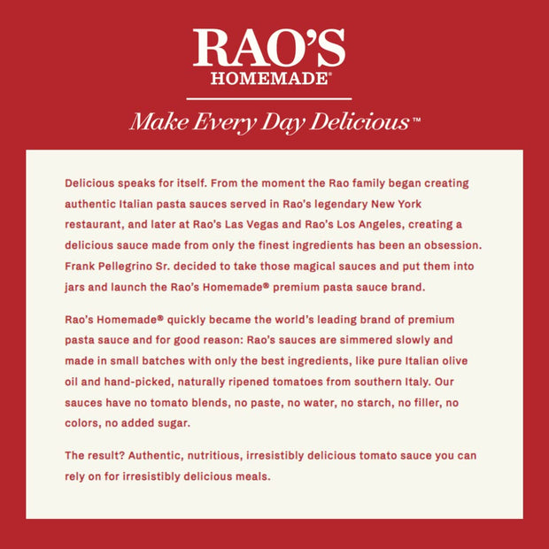 Rao's Homemade Alfredo Sauce 15 oz, Creamy Pasta Sauce, Premium Quality Blend of Parmesan & Romano Cheese, Cream and Butter