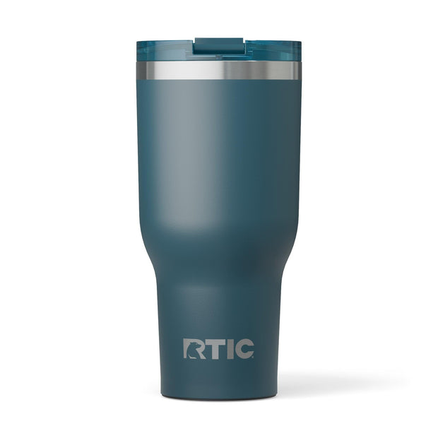 RTIC 30oz Essential Tumbler with Lid, Insulated, Stainless Steel, Metal, Double Wall Vacuum-Insulation, Ceramic Lined, Travel Cup for Iced Coffee, Tea, Hot and Cold Drink, Graphite