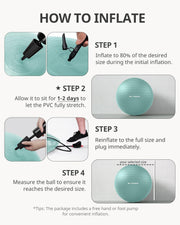 Trideer Yoga Ball – Anti-Burst Exercise Ball for Pregnancy, Office, Birthing, Stretching & Core Workout – Home Gym & Therapy
