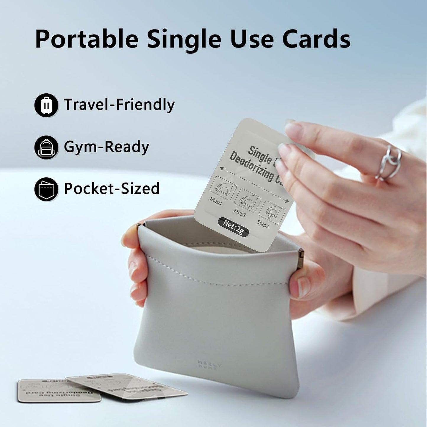 Portable Single Use Deodorant Cards, Home Essentials, Strong odor Protection In Important Situations, Safe Skincare For Both Men And Women -14 Pack