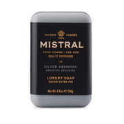 Mistral Cedarwood Marine Luxury Bar Soap for Men | Men’s Natural Soap Bar | Paraben, Phthalates Free | Moisturizing & Triple-Milled Natural Soap for Men - Made in France | Large, 8.8 oz