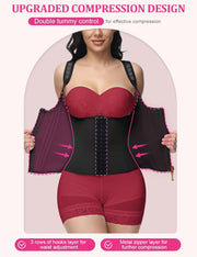 SHAPSHE Waist Trainer for Women, Tummy Control Sports Girdle, Workout Body Shaper with Adjustable Shoulder Strap