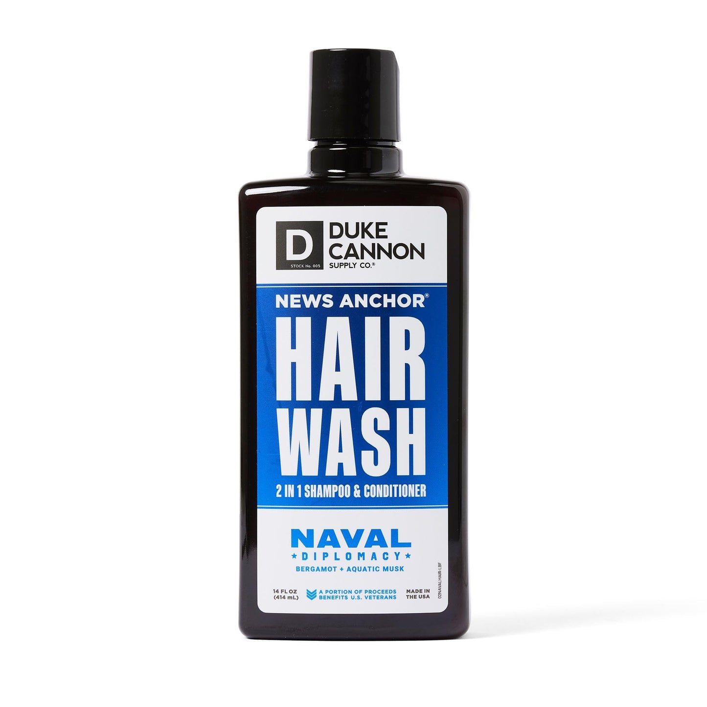 Duke Cannon News Anchor® 2-in-1 Hair Wash - Sawtooth, 14 oz.