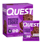 Quest Nutrition Chocolate Chip Protein Cookie, 15g Protein, 1g Sugar, 2g Net Carbs, Keto Friendly, High Protein, Low Carb; 4 Count