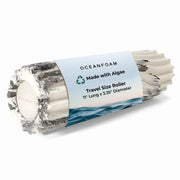 Oceanfoam Ripple Travel Foam Roller (11" x 3.35") Firm Mini Foam Roller for Physical Therapy, Deep Tissue Massage, Back Pain - High Density, Ergonomic Wave Textured - Yoga, Exercise (Black Marbled)