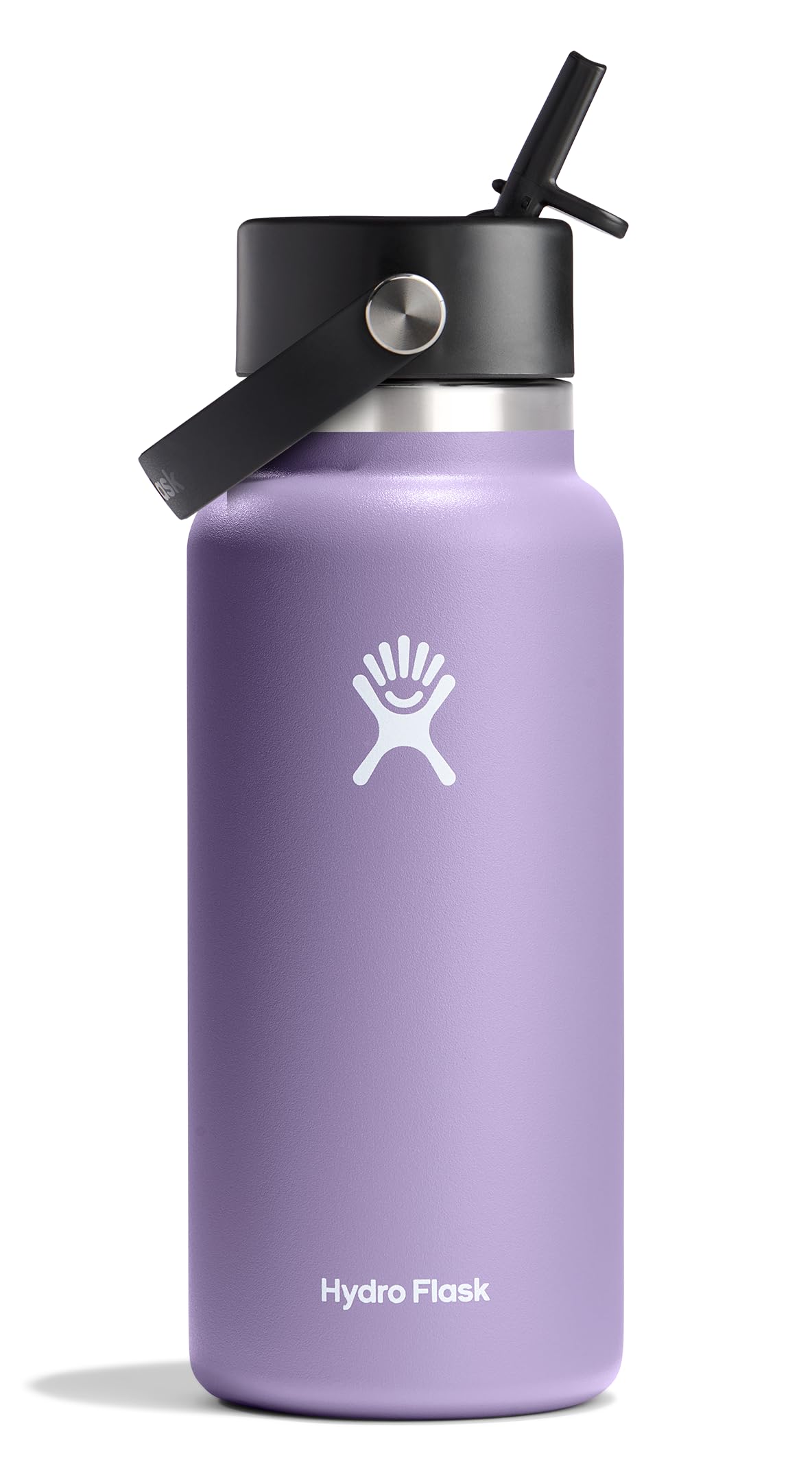 Hydro Flask 32 Oz Wide Flex Straw Cap Bottle - Insulated Stainless Steel - Wide Straw Lid, Non Spill, Leakproof in Jelly Pink