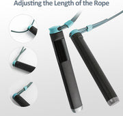 KYTO Smart Jump Rope, High Speed Jump Rope with Counter, Workout Jumping Rope with Steel Ball Bearings, Adjustable Length Speed Skipping Rope, Skipping Rope with App, Fitness Gifts for Adults, Kids