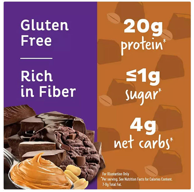 Quest Protein Bar - Value Pack 14 Bars, Chocolate Peanut Butter & Double Chocolate Chunk. 1g Sugar 20g Protein.