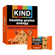 KIND Healthy Grains Energy Bars, Mixed Berry, 19g Whole Grains, Made with Super Grains, Gluten Free Snacks, 10 Ct Value Pack, 14.1oz