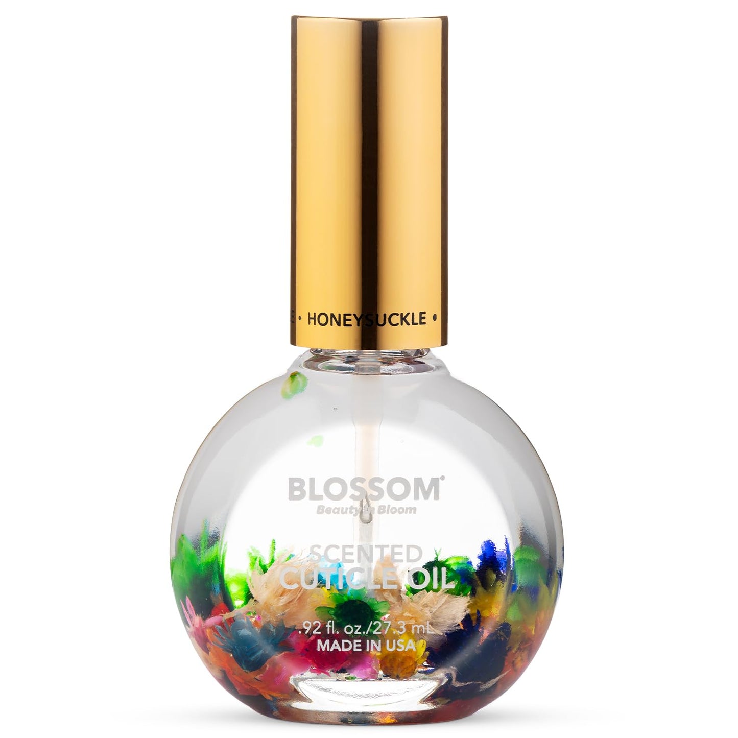 Blossom Cuticle Oil for Nails, Hydrating, Moisturizing, Scented Nail Oil Cuticle Care, Infused with Real Flowers, Made in USA, 0.5 fl. oz, Rose