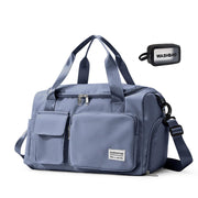 Small Gym Bag for Women, Travel Duffle Bag Carry On Weekender Bag with Shoe Compartment