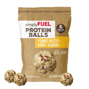 simplyFUEL Whole Food Protein Balls with Probiotics - Brownie Batter Snacks - 8g Protein Snack - Gluten Free Energy Balls