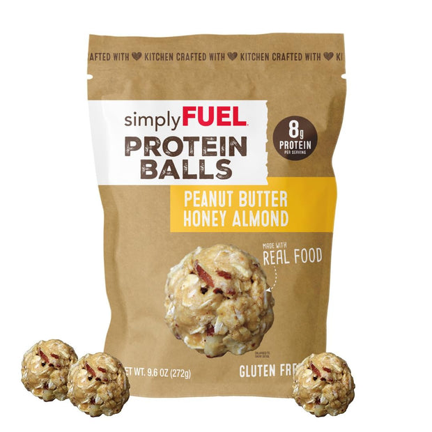 simplyFUEL Whole Food Protein Balls with Probiotics - Brownie Batter Snacks - 8g Protein Snack - Gluten Free Energy Balls