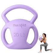 Yes4All Kettlebell 10&15lb Weight with Wide Multigrip Handle for Dumbbell Weights Exercises, Full Body Workout Equipment