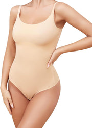 LEVAO Shapewear Bodysuits for Women Tummy Control Body Suits Seamless Sculpting Thong Body Shaper XS-XL