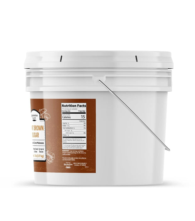Unpretentious Light Brown Sugar, 1 Gallon, Made With Cane Molasses, Perfect For Desserts, Meat & Fruit (112 Ounce)