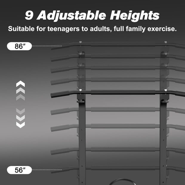 RELIFE REBUILD YOUR LIFE Power Tower Pull Up Bar Station Workout Dip Station for Home Gym Strength Training Fitness Equipment