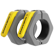 POWER GUIDANCE 2 inch Magnetic Barbell Collars, Quick Release Barbell Clamps for Olympic Lifts and Strength Training (Blue)