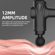 YANRAN Deep Tissue Massage Gun Portable, Percussion Massage Gun with 7 Levels & 6 Massage Heads, Electric Massager for Muscles Pain Relief, Gifts for Men Women Athletes for Sports and Relaxation