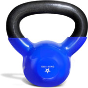 Yes4All 5-100 LB Kettlebells Vinyl Coated Cast Iron for Dumbbell Weights Exercises, Gym, Fitness, Full Body Workout Equipment Push up, Grip and Strength Training