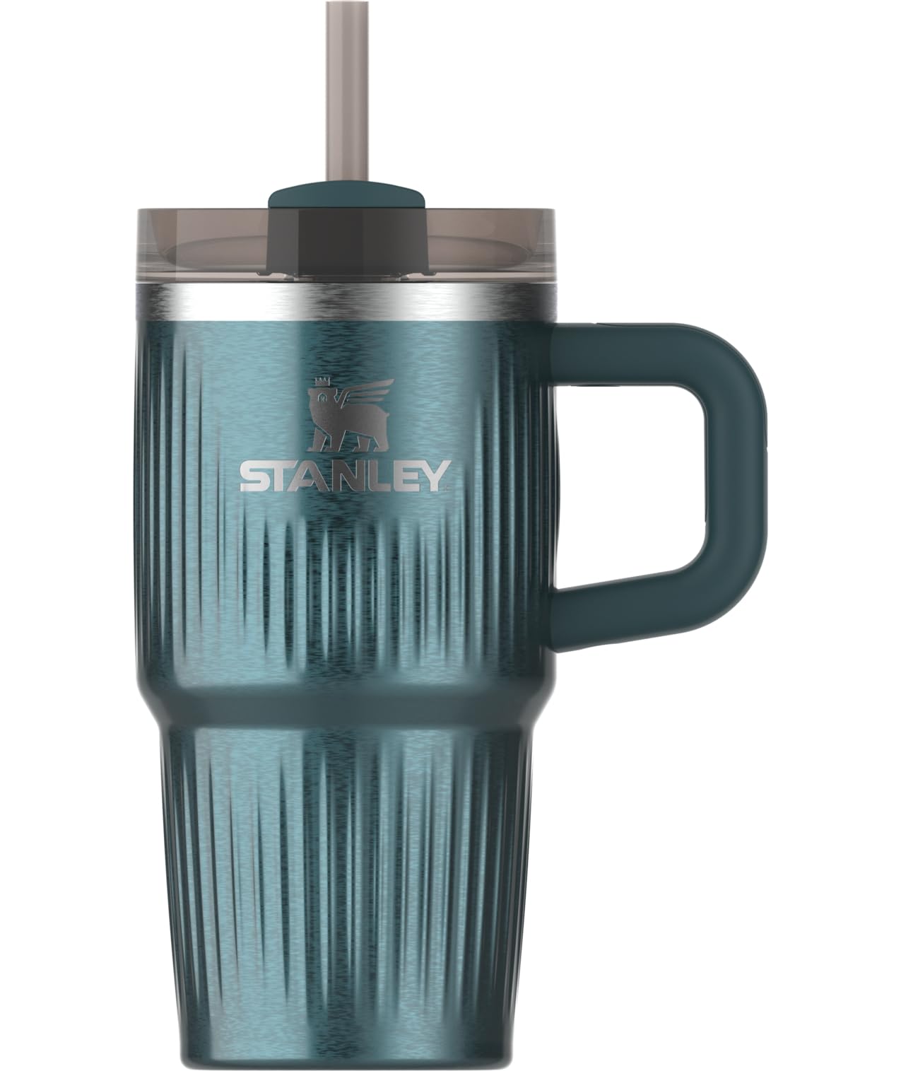 STANLEY Quencher H2.0 Tumbler with Handle and Straw 40 oz | Flowstate 3-Position Lid | Cup Holder Compatible for Travel | Insulated Stainless Steel Cup | BPA-Free | Black Chroma