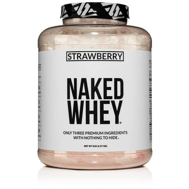 NAKED Whey Chocolate Protein Powder - Only 3 Ingredients - Grass Fed Whey Protein Powder, Organic Chocolate and Organic Coconut Sugar, No GMO, No Soy, and Gluten Free - 24 Servings