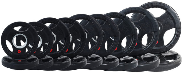 Olympic Cast Iron Plate for Strength Training and Weightlifting, Pairs, Sets or Set with Barbell, Multiple Sizes