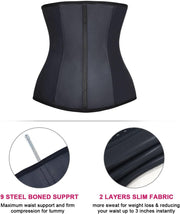 YIANNA Waist Trainer for Women Latex Underbust Waist Cincher Corset Sport Girdle Hourglass Body Shaper