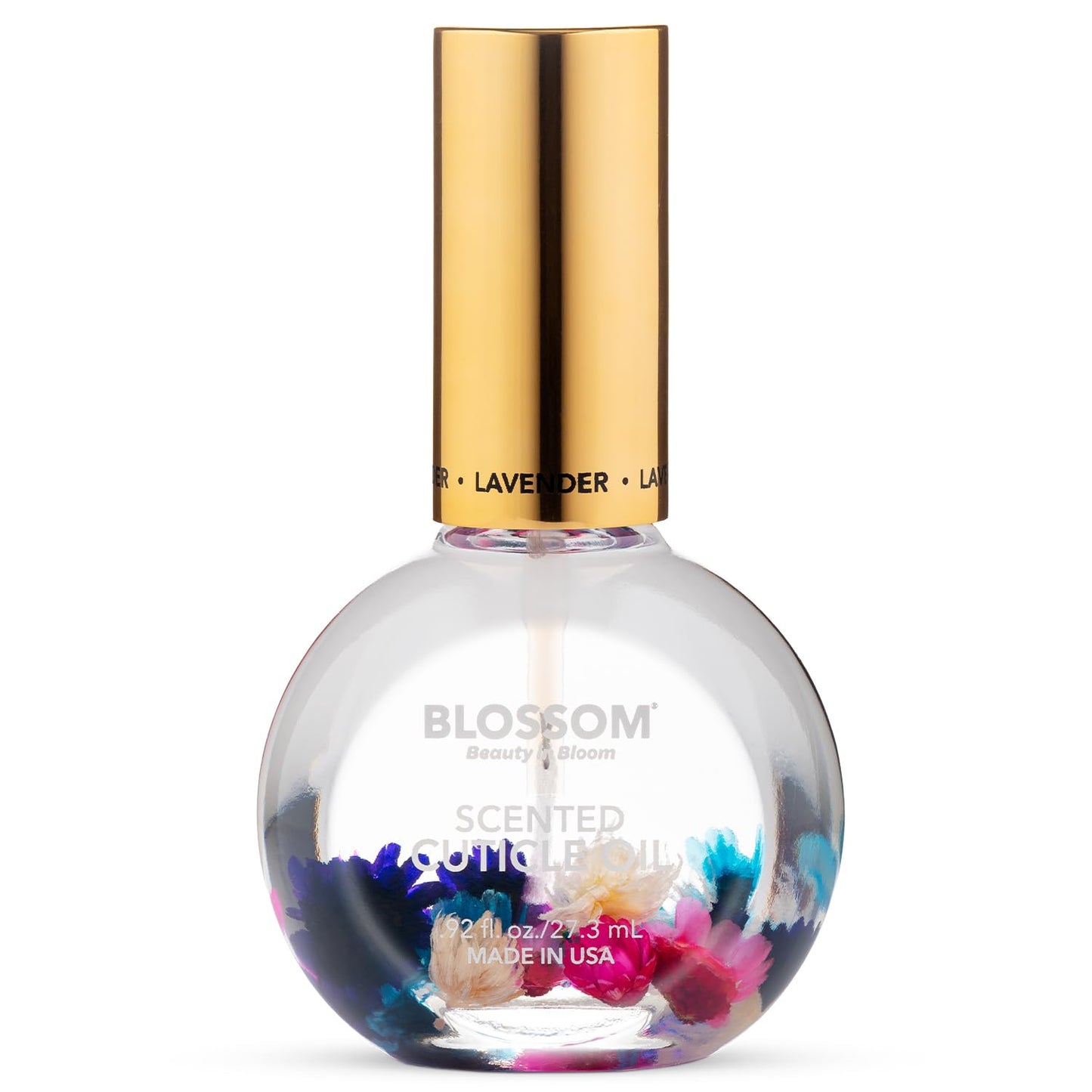 Blossom Cuticle Oil for Nails, Hydrating, Moisturizing, Scented Nail Oil Cuticle Care, Infused with Real Flowers, Made in USA, 0.5 fl. oz, Rose