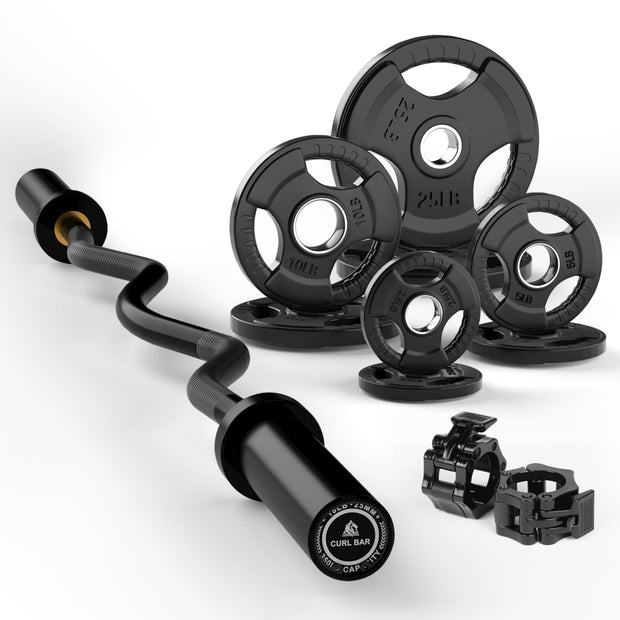 LIONSCOOL Premium 4ft/4.9ft/6ft Barbell for Strength Training and Olympic Weightlifting, 2 Inch Bar for Squats, Curls, Deadlifts, Presses, Hip Thrusts, 350lbs/500lbs/700lbs Weight Capacity