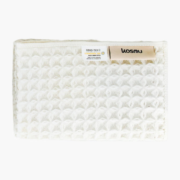 Luxury Japanese Cotton Waffle Bath Towel | Plush, Absorbent, and Quick Dry (Coral Orange, Hand Towel, 32" x 16")