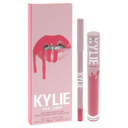 Velvet Lip Kit - 203 Party Girl by Kylie Cosmetics for Women - 2 Pc 0.10oz Velvet Liquid Lipstick, 0.039oz Lip Liner