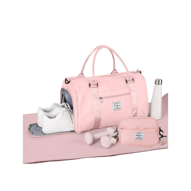 Weekender Duffel Bags for Women Men, Travel Totes Bag for Airplane, Cute Sports Gym Dance Overnight Luggage Bag with Wet Pocket Shoe Compartment, Carry On Hospital Bag for Labor and Delivery