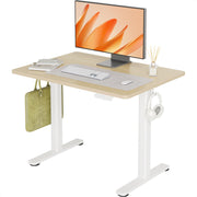 INNOVAR Electric Standing Desk, Adjustable Height Stand up Desks, 48 x 24 Inches Sit Stand up Desk for Home Office Computing, 3-Preset Memory Height Ergonomic Rising Desks, Black