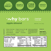 Why Bars, Protein Bars, Variety Pack, 2.04 Ounce Bars (Pack of 12 Protein Bars) - Protein Bar Superfood, Gluten Free, Non GMO, Organic, Vegan, Simple Ingredients