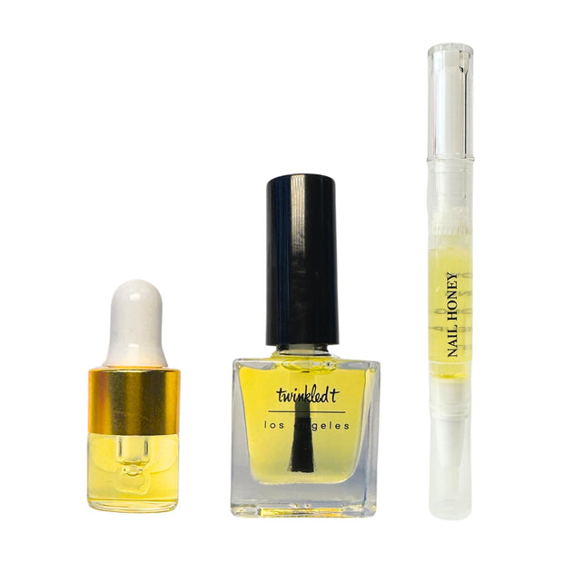 Twinkled T Nail Honey - Organic Nail Strengthening Treatment for Growth, Strength, & Moisture Nail Care Blend Cuticle Oil (2ml, Nail Oil Pen)