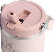 Stanley IceFlow 2.0 Flip Straw Tumbler with Handle 20 oz | Twist On Lid and Flip Up Straw | Leak Resistant Water Bottle | Insulated Stainless Steel | BPA-Free | Rose Quartz