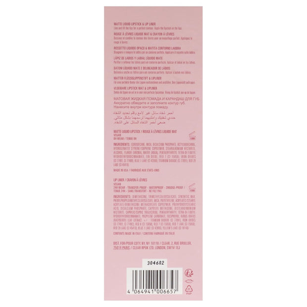 Kylie Cosmetics Matte Lip Kit - 808 Kylie for Women - 2 Pc 0.10oz Matte Liquid Lipstick, 0.03oz Lip Liner