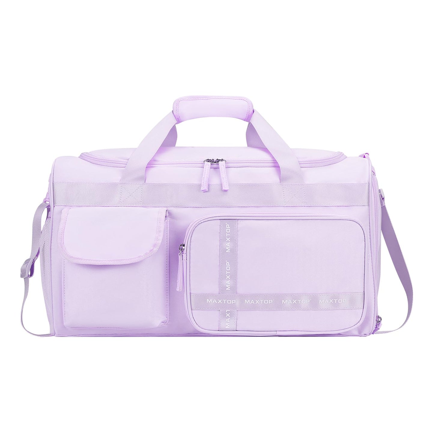 MAXTOP Gym Bag for Women Men Travel Duffle Bag Large Capacity Carry On Weekender Overnight Bag With Shoe Compartment Gym Tote Dry Wet Separation Duffel Bag for Travel