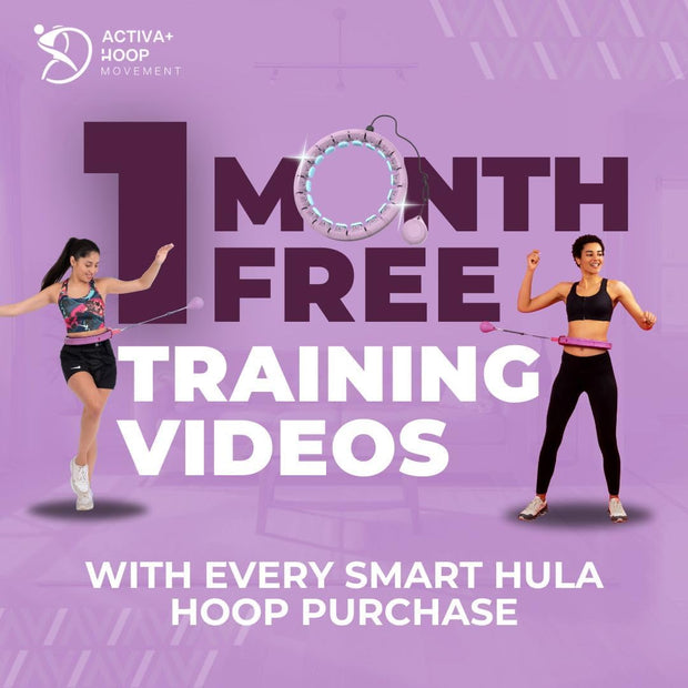 Swiss Activa+ Smart Hula Hoop - Infinity Hoop for Adults - Won't Fall Off - Weight Loss Exercise Equipment