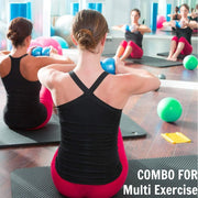 Yes4All Weighted Toning Balls for Exercise, Soft Medicine Balls for Exercise, Pilates, Yoga, Balance, Flexibility, 2-10lbs