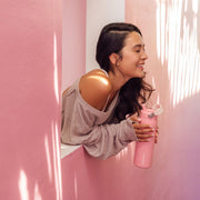 Stanley IceFlow Flip Straw 2.0 Water Bottle 24 oz | Built-In Straw for Travel and Sports | Lightweight and Leak Resistant | Insulated Stainless Steel | BPA-Free | Pink Mesa