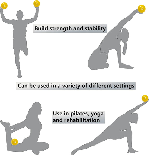 Trademark Innovations Weighted Toning Exercise Ball - Set of 2