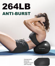 Trideer Pilates Ball 9 Inch, Small Exercise Ball with Exercise Guide for Yoga, Core Training, Physical Therapy, Balance, Stability, Stretching