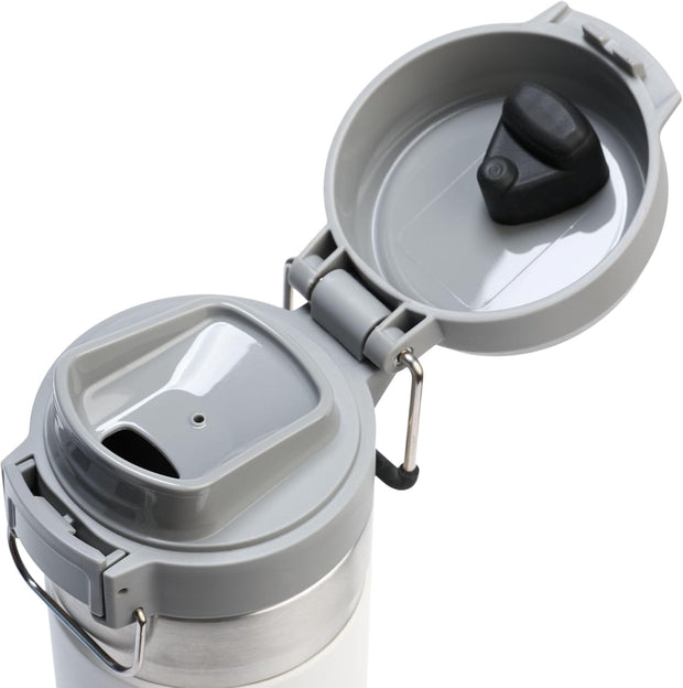 Stanley Quick Flip GO Water Bottle 24 oz | Push Button Lid | Leakproof and Packable for Travel and Sports | Insulated Stainless Steel | BPA-Free | Frost